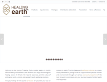 Tablet Screenshot of healingearth.co.za